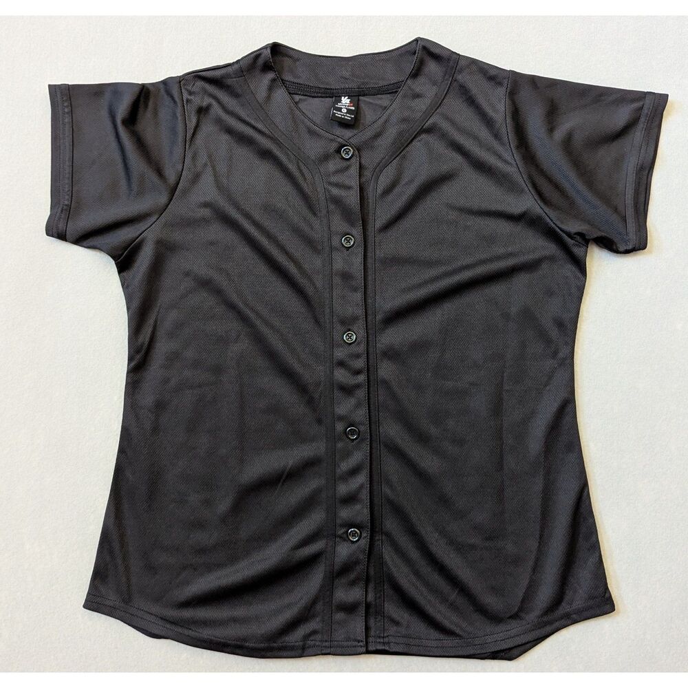 YoungLA Women's Baseball Style Jersey Black Size XL